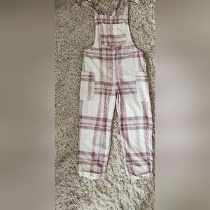 Womens Old Navy Plaid Linen Jumper. Sz S
